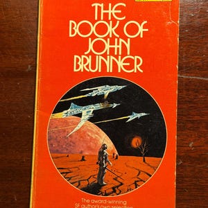 The Book of John Brunner 1976 1970s Vintage Science Fiction Mass Market Paperback Book