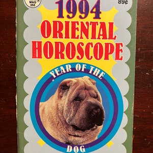 1994 Oriental Horoscope Globe Mini Mag 1990s Vintage Paperback Booklet