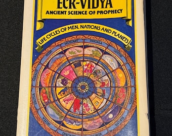 La antigua ciencia de la profecía Eck-Vidya Paul Twitchell 1982 Libro de bolsillo vintage de los años 80