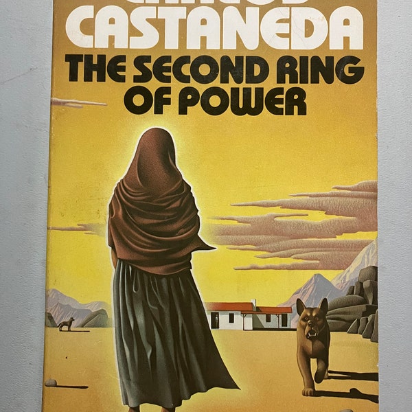 Carlos Castaneda The Second Ring of Power 1977 1970s Vintage Paperback Book