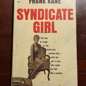 Frank Kane Syndicate Girl 1965 1960s Vintage Mass Market Paperback Book