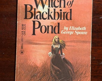 The Witch of Blackbird Pond Elizabeth George Speare 1984 1980s Vintage Gothic Horror Mass Market Paperback Book