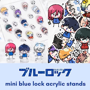 Mini suportes de acrílico Blue Lock (caixa cega/aleatória) | Isagi Chigiri Nagi Bachira Reo Rin Barou Kunigami Shido Kaiser; Episódio Nagi