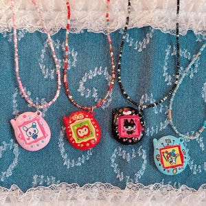 Y2K Tamagotchi Necklace  — Gifts for her Gifts for him Anime Kawaii Matching necklace Matching couple gifts birthday gift
