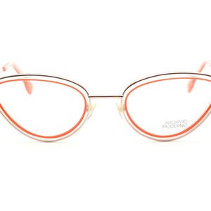 Archivio Moderno7013 cat eye style glasses in gold & orange, superb eyewear!
