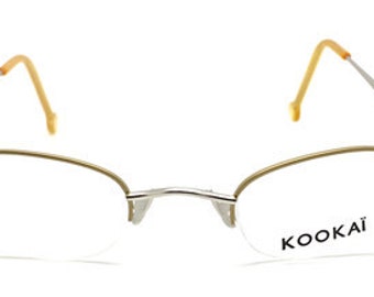 Kookai Lorgnette K072 Half Rim Gold and Silver Finish Vintage Glasses