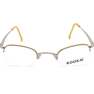 Kookai Lorgnette K072 Half Rim Gold and Silver Finish Vintage Glasses