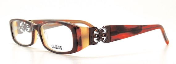 Slimline Glasses By GUESS - Brown Acrylic Rectang… - image 4