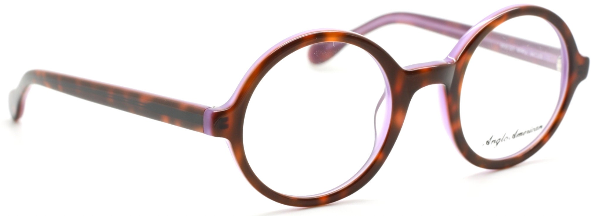 Spectacles Fronty True Round Spectacles by Anglo American 221 With A Thick Acetate Rim ...