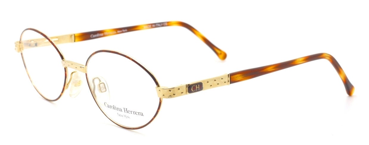 Carolina Herrera CH‑701 S1 Round Sunglasses Black Metal Frame 18‑135 Carolina Herrera Black Sunglasses for Women for sale | eBay main image 2