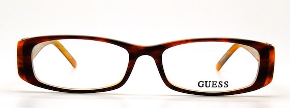 Slimline Glasses By GUESS - Brown Acrylic Rectang… - image 3