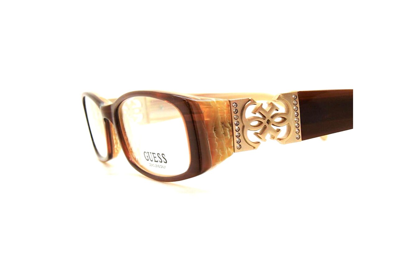 Slimeline Prescription Glasses by GUESS GU1571 Brown Acrylic