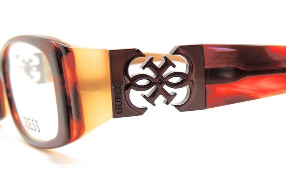 Slimline Glasses By GUESS - Brown Acrylic Rectang… - image 5