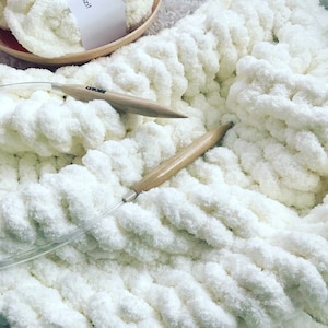 Kit couverture géant bricolage en fil chenille, grosses aiguilles, cadeau d'anniversaire