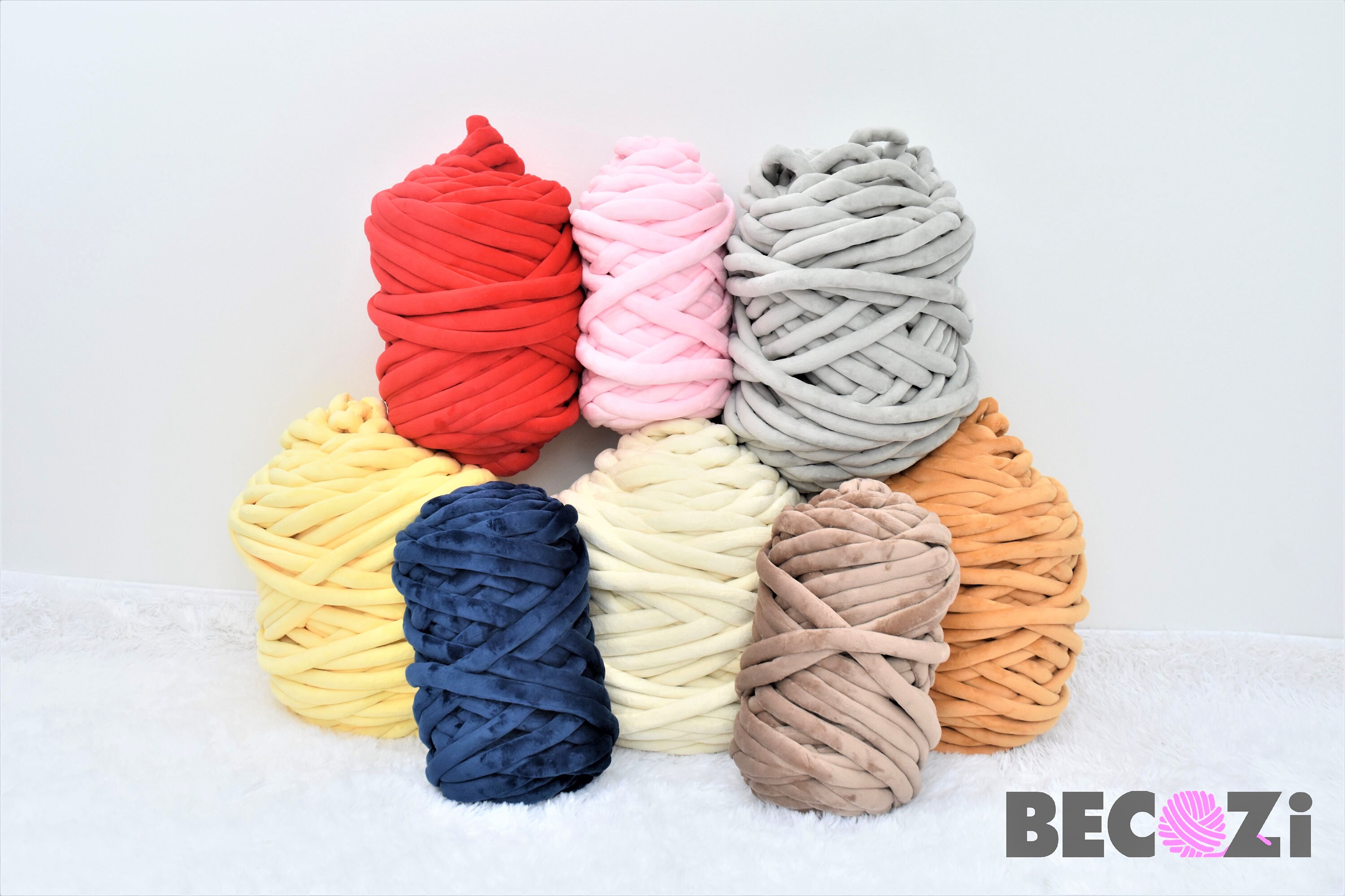 5 Balls Puffy Loop Finger Yarn Wool Hand Braid Rope Knitting Thick Velvet  Rainbow Yarn Crocheting Accessory