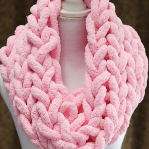 Chunky Knit Scarf, Chunky Chenille Scarf, Infinity Scarf, Giant Knit ...