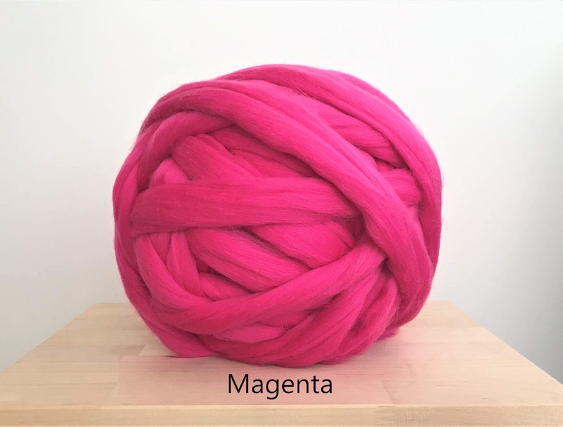 DIY Arm Knit Kit, Merino blanket, Chunky Knit DIY knitting kit, Birthday gift image 8