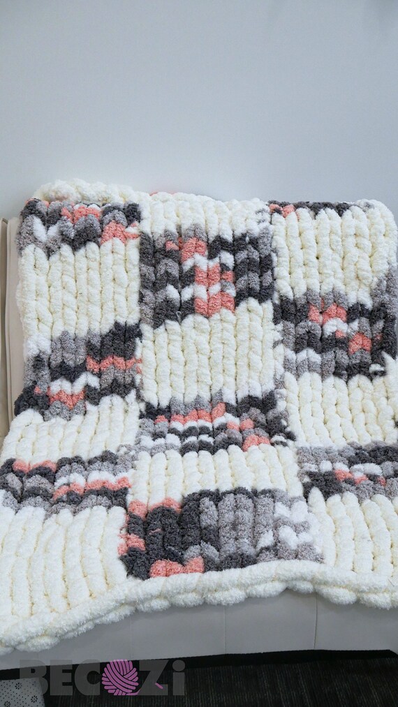 Chunky knit blanket Jumbo chenille Blanket Chunky Chenille Etsy