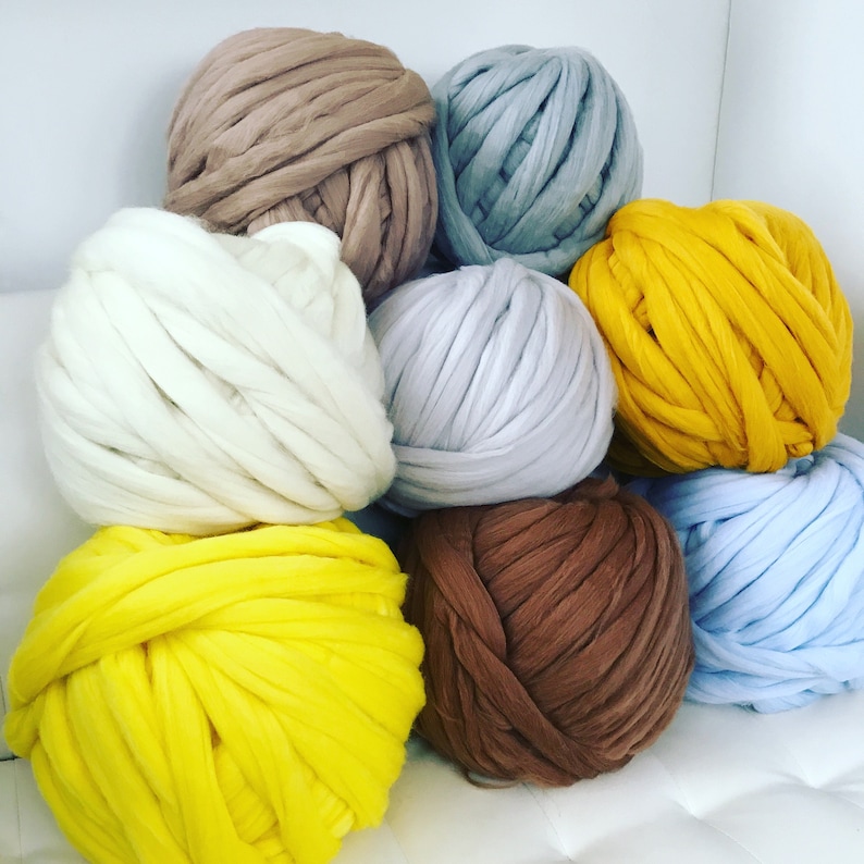 Chunky Yarn Super Chunky Woolarm Knitting Yarn Merino Wool Etsy