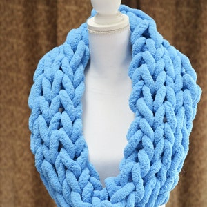 Chunky Knit Scarf, Chunky Chenille Scarf, Infinity Scarf, Giant Knit ...