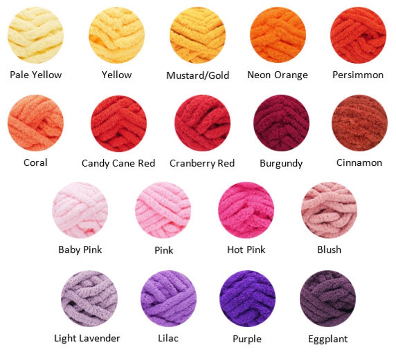 Chenille Yarn, FREE SHIPPING, Chunky Chenille Yarn, Hand knitting yarn, Blanket Yarn image 8