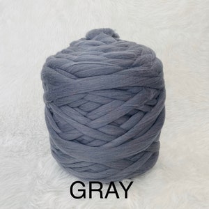 DIY KNIT Kit, KIT for Chunky knit blanket, Giant Knitting Needles & Chunky Knit Merino Yarn, Chunky Knit blanket kit, Birthday gift image 5
