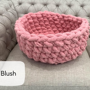 Cama para gatos, cama SUAVE para gatos, cama para mascotas de hilo de chenilla, cama para mascotas de hilo vegano, muebles para gatos, cueva para gatos, regalo imagen 14
