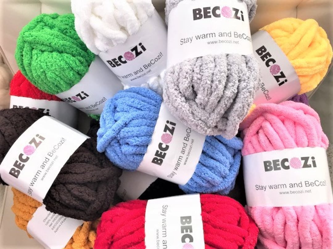 SET OF 4-Yarn Skeins-Chunky-1 Black,2 White,1 Multicolor-Unraveled