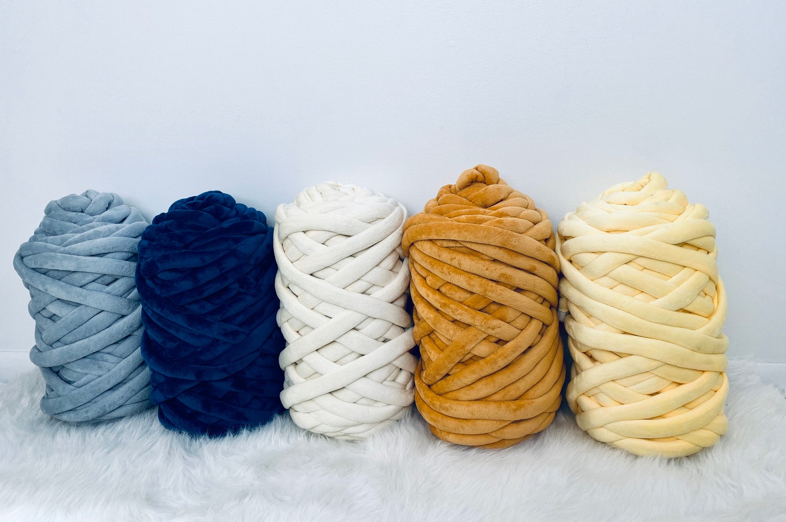 Velvet Yarn Chunky Velvet Yarn Velvet Tube Yarn Hand Etsy