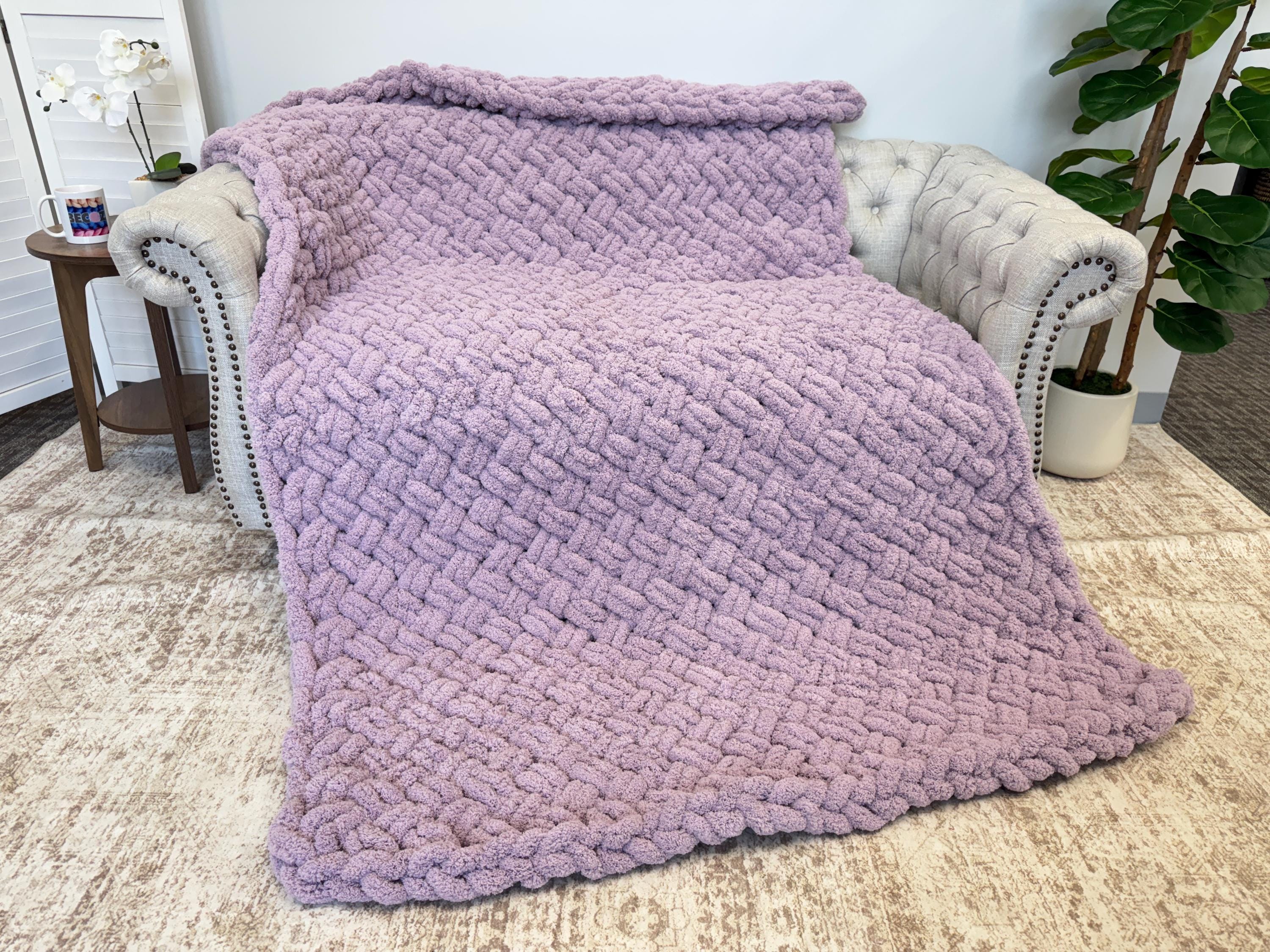 Coperta In Ciniglia Maetoow Lavorata A Maglia Grossa - Morbida Fatta A Mano Per Divano E Letto, 152x203 Cm - 5