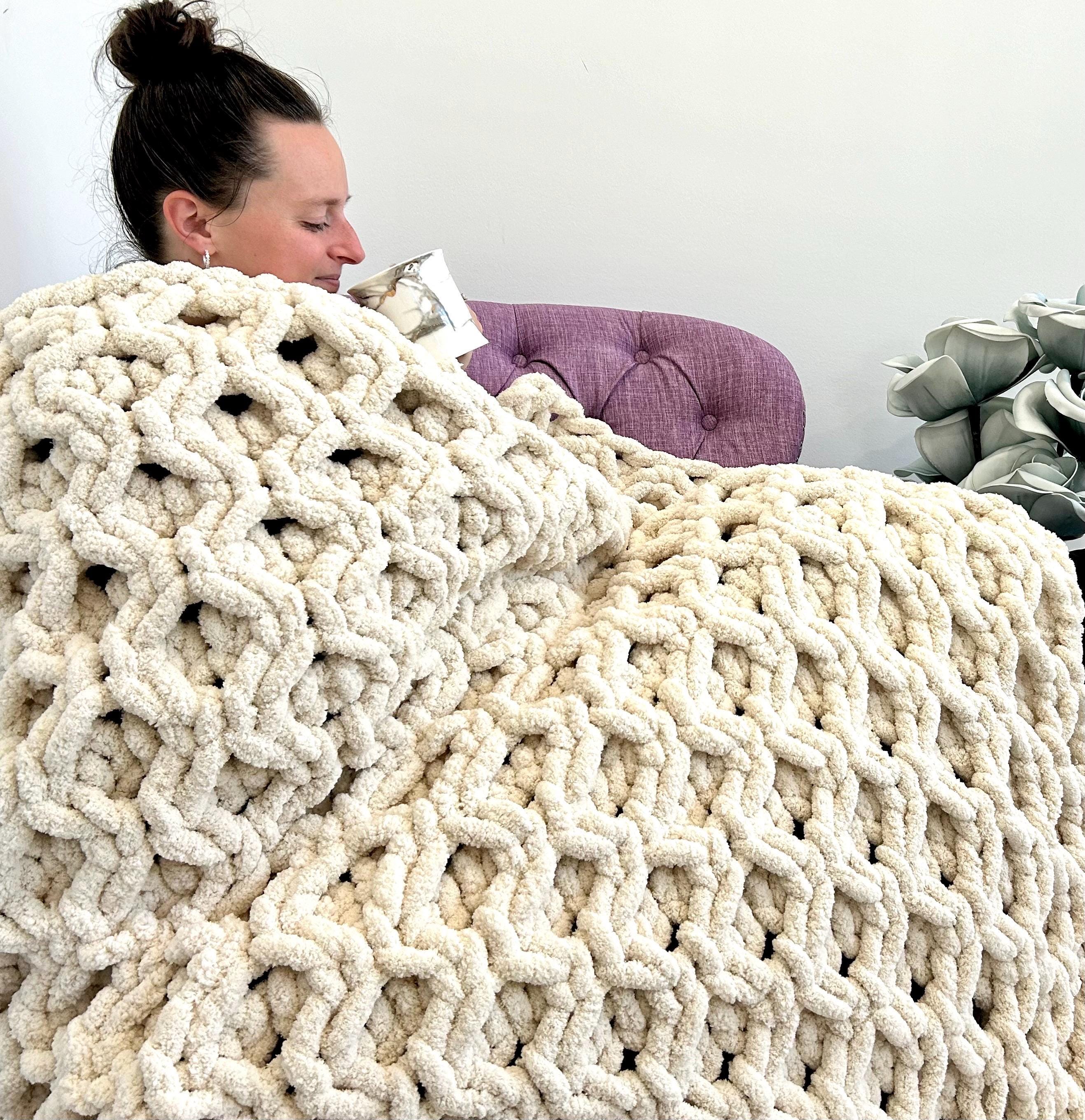 Hand knitted blankets for sale sale