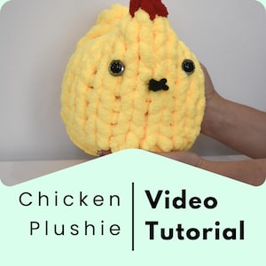 CHICKEN PLUSHIE, Video Tutorial, Hand Knitting
