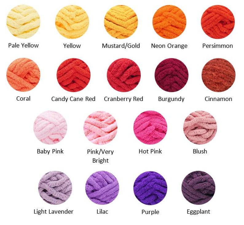 Chenille Yarn, FREE SHIP, 8 skeins Chunky Chenille Yarn, Hand knitting yarn, Blanket Yarn image 10