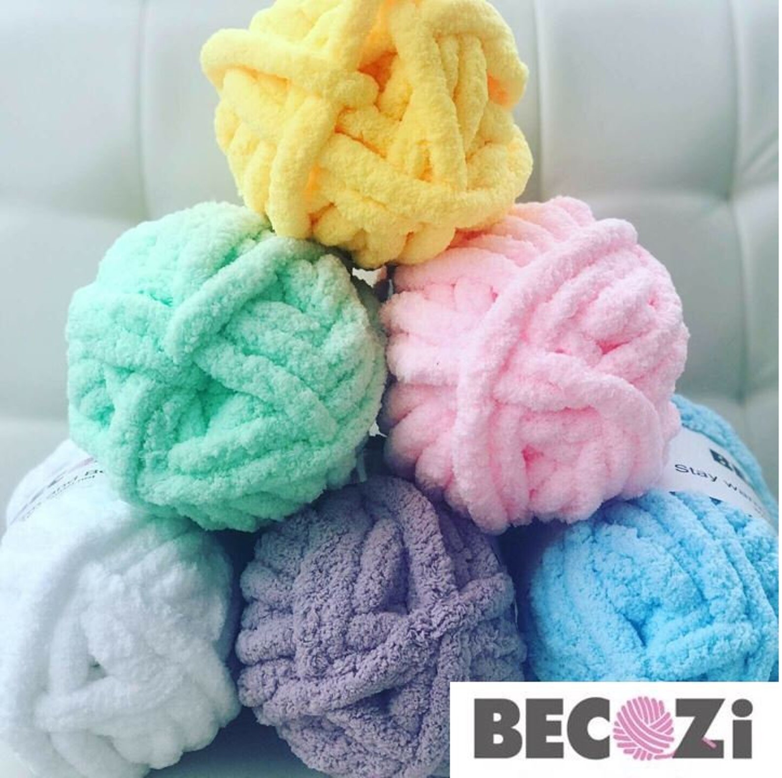 Chenille Yarn, FREE SHIPPING, Chunky Chenille Yarn, Hand Knitting Yarn, Blanket Yarn Etsy