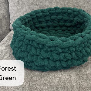 Cama para gatos, cama SUAVE para gatos, cama para mascotas de hilo de chenilla, cama para mascotas de hilo vegano, muebles para gatos, cueva para gatos, regalo imagen 9