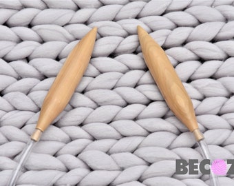 Giant Needles, Circular Knitting Needles, Wooden Knitting Needles, Big Circular Needles