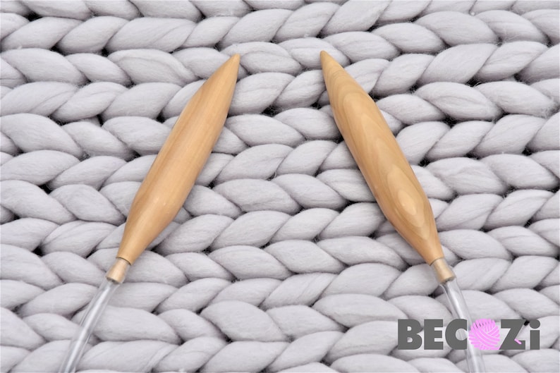 Giant Knitting Needles Circular Knitting Needles Wooden Etsy