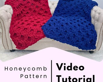 HONEYCOMB PATTERN, Video Tutorial, Hand Knitting