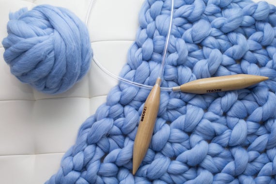 Blanket Knitting Kit Queen Size 58x70 Giant Queen Size 58x70 Blanket Giant Knitting