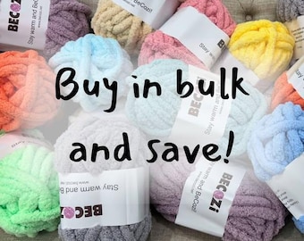 Chenille Yarn, WHOLESALE, Chunky Chenille Yarn, Hand knitting yarn, Blanket Yarn