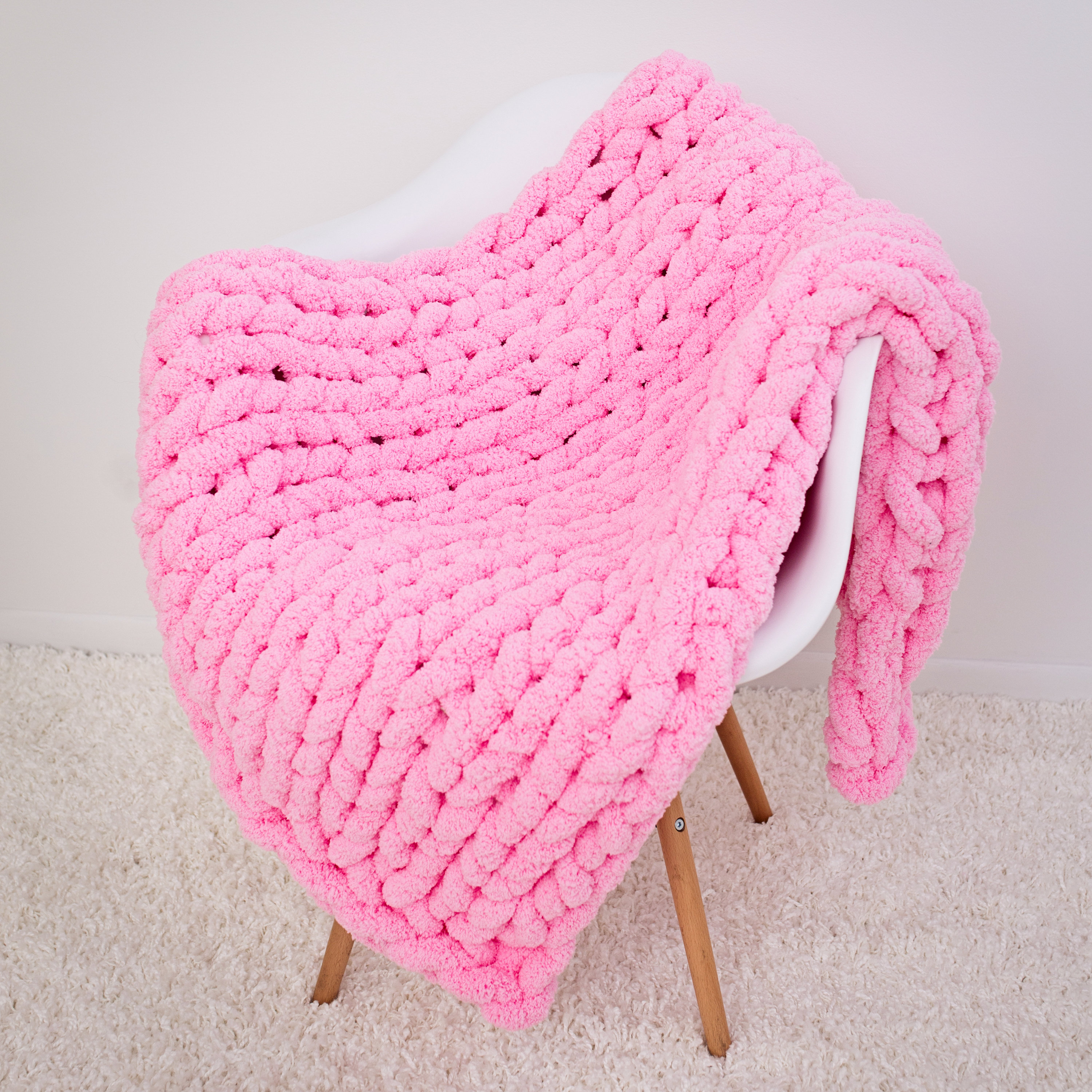Chunky Knit Blanket Jumbo Chenille Blanket Chunky Chenille Etsy
