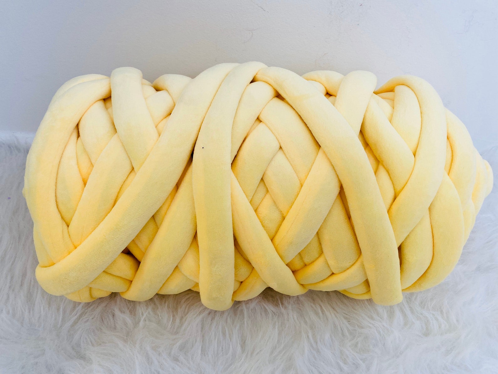 Velvet Yarn Chunky Velvet Yarn Velvet Tube Yarn Hand Etsy