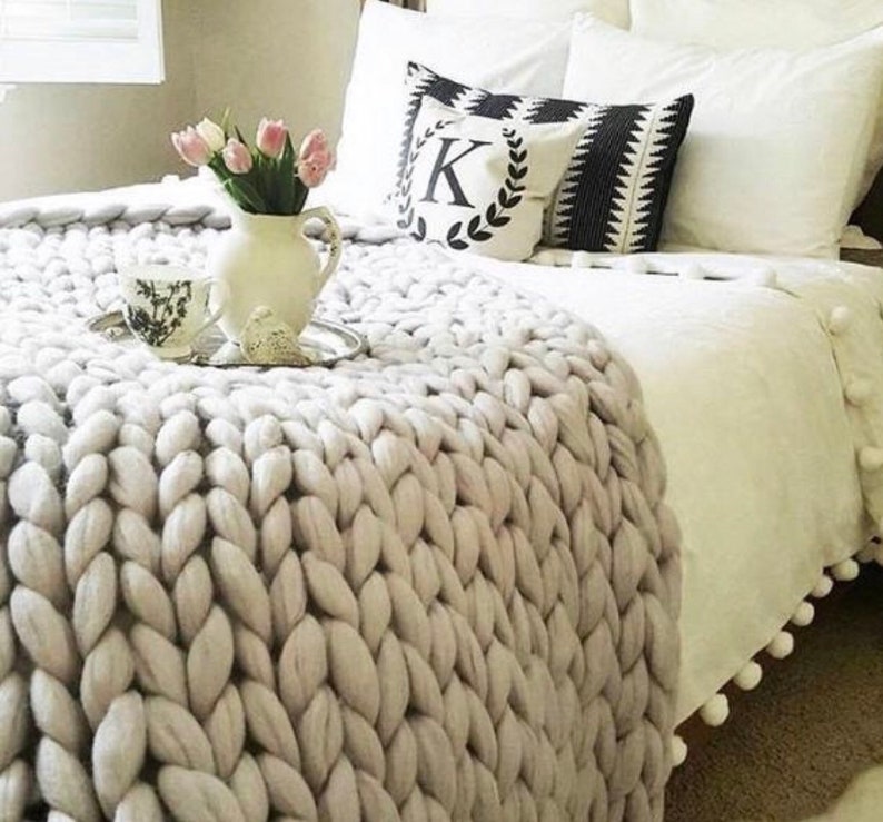 hand knit blanket for sale