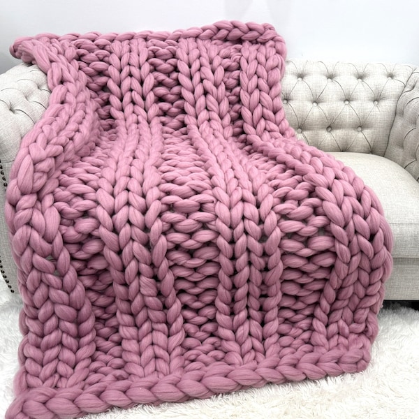 Chunky Wool Blanket Patterns Etsy