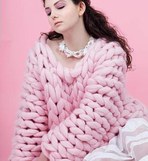 Chunky knit wool best sale sweater