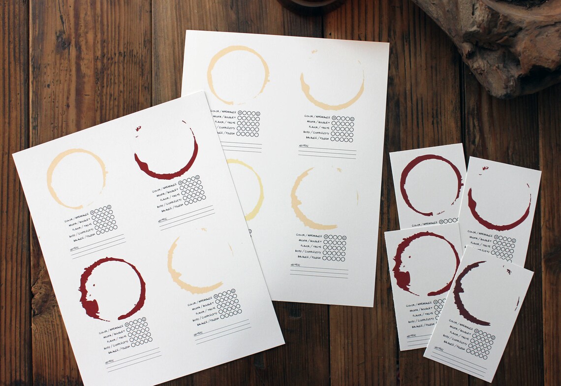 Downloadable Wine Tasting Placemat to Print for Your Next Wine Tasting ...