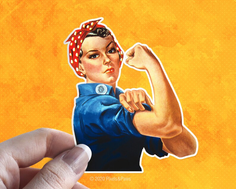 Rosie the Riveter We Can Do It Girl Power Friend Gift Etsy