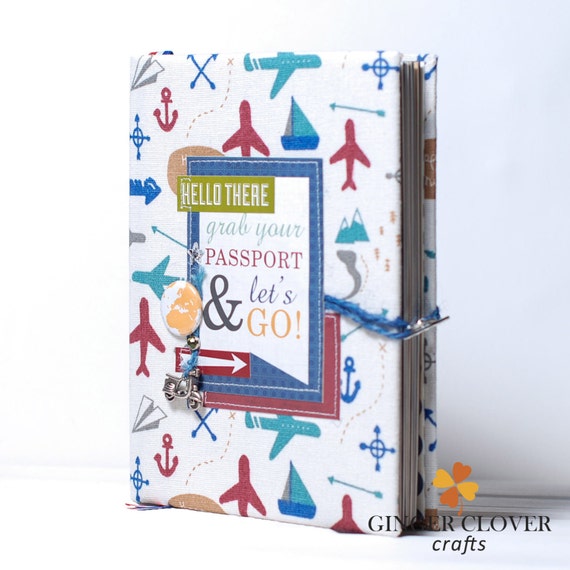 Items similar to Handmade book, travel book, custom blank notebook, A5