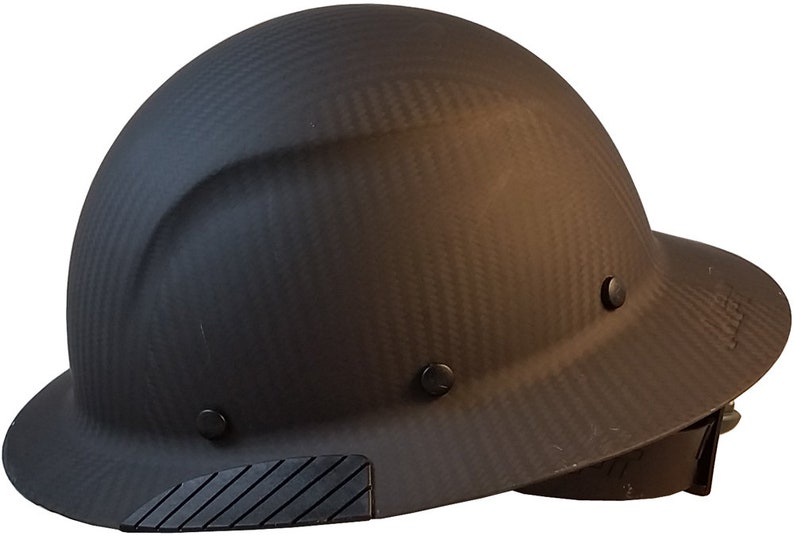 Actual Carbon Fiber Hard Hat Full Brim Matte Black Etsy