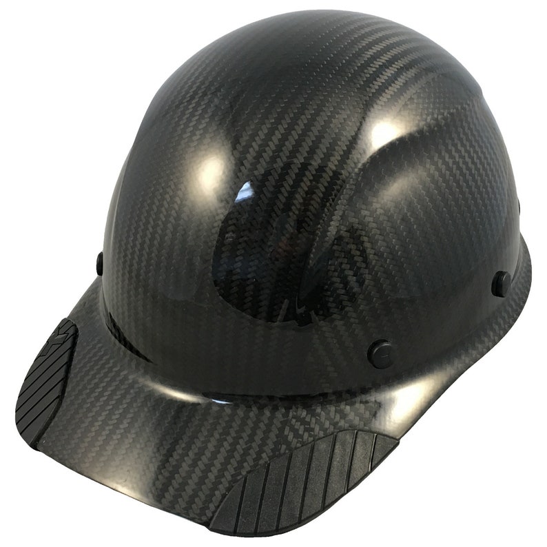 Actual Carbon Fiber Hard Hat Cap Style Glossy Black Etsy